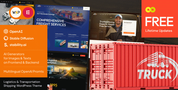 Truck - Delivery & Freight Shipping WordPress Theme