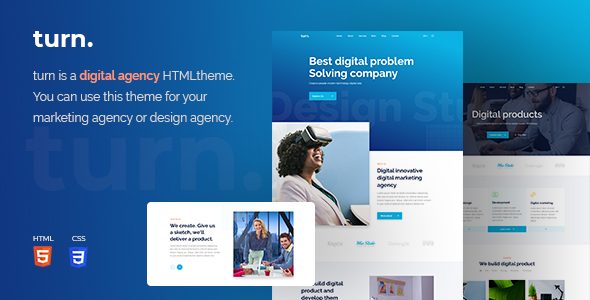 Turn Digital Agency HTML Template