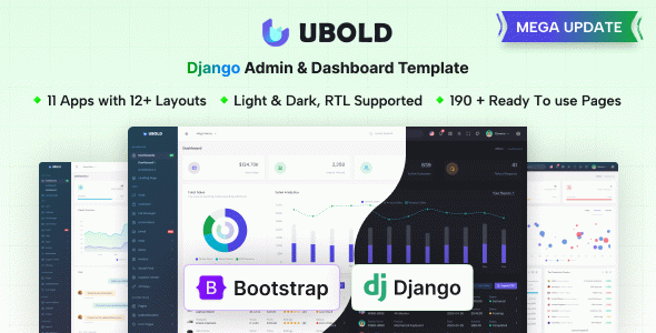 UBold - Django Admin & Dashboard Template