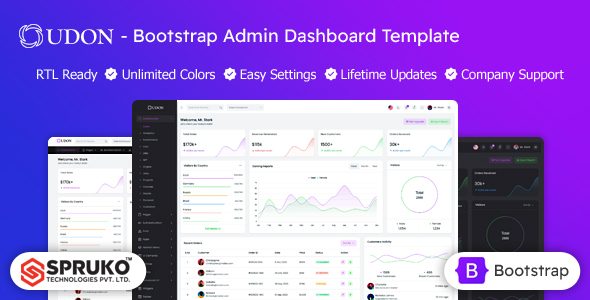 Udon - HTML Dashboard Template Bootstrap