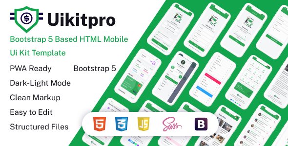 UikitPro - Multipurpose e-Wallet & Banking HTML Mobile Template With RTL