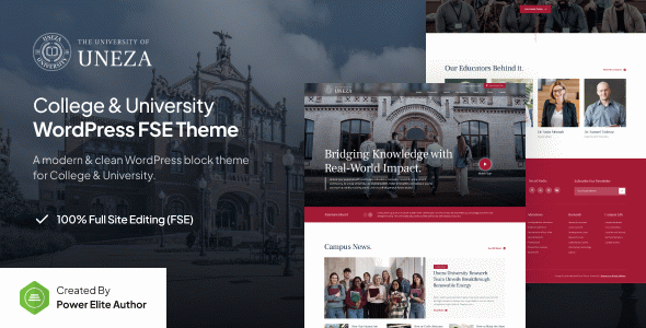 Uneza - College & University Gutenverse FSE WordPress Block Theme