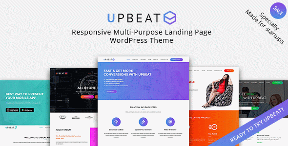 Upbeat - Multi-Purpose Landing Page WordPress Theme