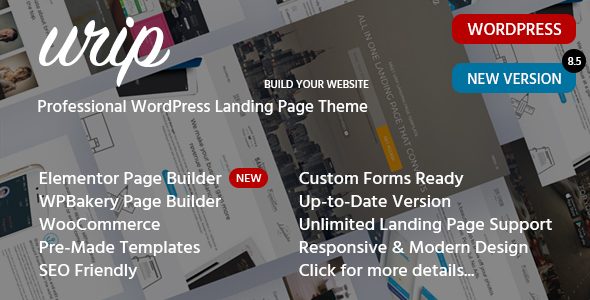 Urip - Professional Elementor Marketing WordPress Landing Page