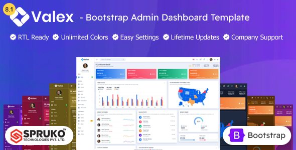Valex - Bootstrap Admin Panel HTML Template Dashboard