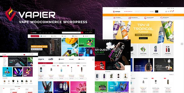 Vapier – Vape Store WooCommerce WordPress Theme with AI