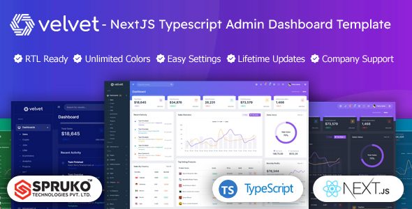 Velvet - Typescript Nextjs Dashboard Template