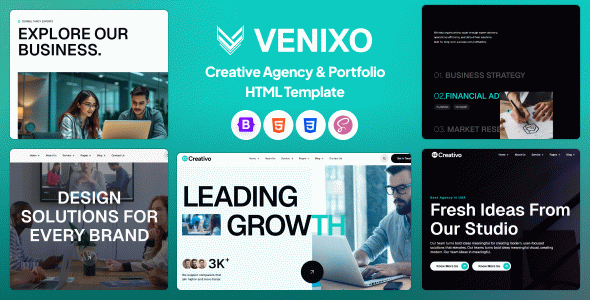Venixo - Creative Agency & Portfolio HTML Template
