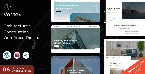 Vernex - Architecture & Construction WordPress Theme