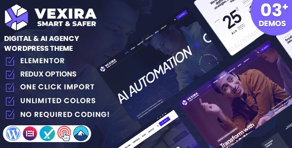 Vexira - Digital & AI Agency WordPress Theme