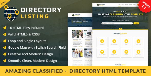Viavi Directory Listing HTML Template