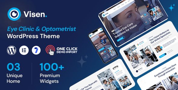 Visen - Eye Care Optometrist WordPress Theme
