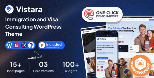 Vistara - Immigration and Visa Consulting WordPress Theme