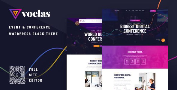 Voelas - Event & Conference FSE WordPress Block Theme