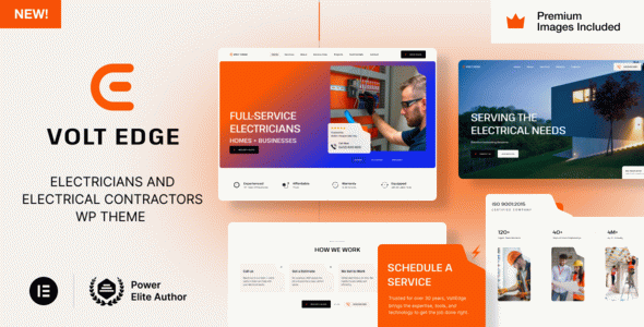 VoltEdge – Electrician Electrical Repair WordPress Theme