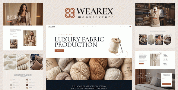 Wearex - Fashion Tailor & Textile Industry WordPress Theme