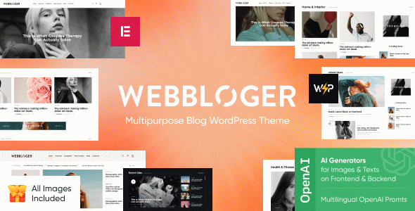 Webbloger - Blog & Online Magazine WordPress Theme
