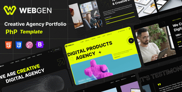Webgen - Creative Agency Portfolio PHP Template