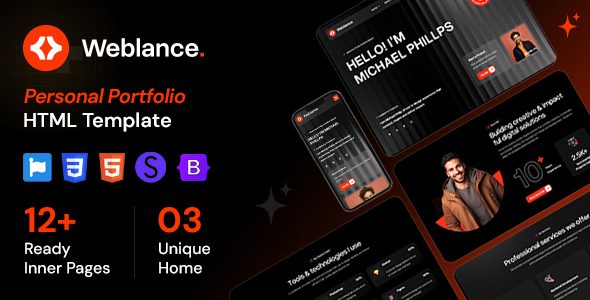 Weblance - Personal Portfolio HTML Template
