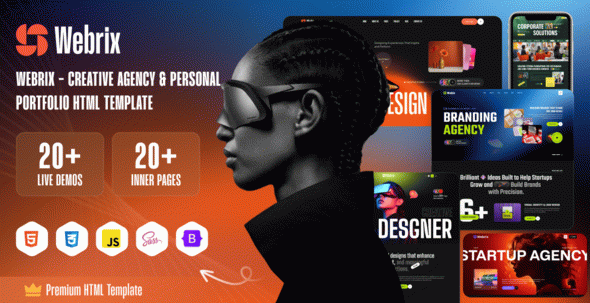 Webrix – Creative Agency & Personal Portfolio HTML Template
