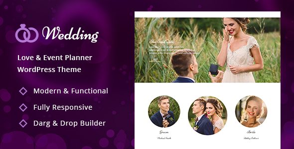 Wedding - Engagement & Marriage Planner WordPress Theme