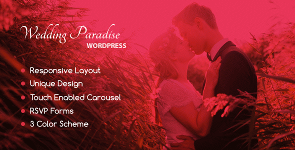 Wedding Paradise ??? Modern Ethnic Responsive WordPress Theme