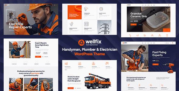 Wellfix - Handyman & Electrician WordPress Theme