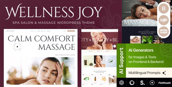 Wellness Joy - Spa Salon & Massage Beauty WordPress Theme