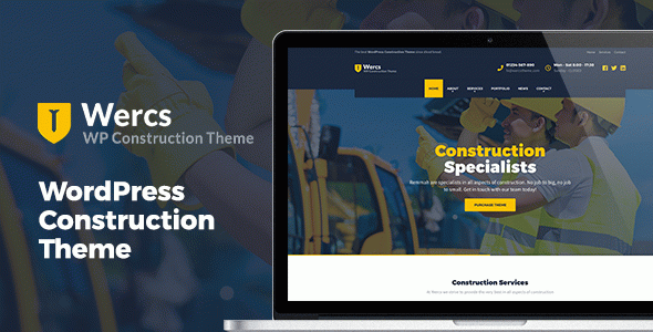 Wercs - WordPress Construction Theme