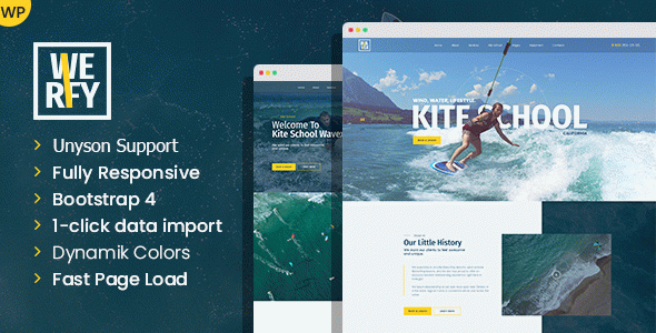Werfy - Surfing & Water Sports WordPress theme