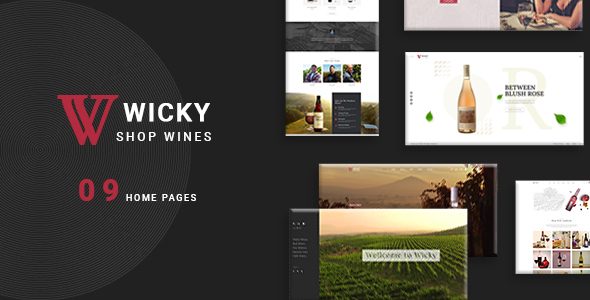 Wicky – Wine Shop WooCommerce WordPress Theme with AI