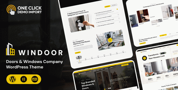 Windoor - Doors & Windows Company WordPress Theme