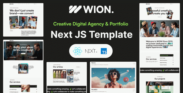 Wion - Creative Agency & Portfolio Next.js Template
