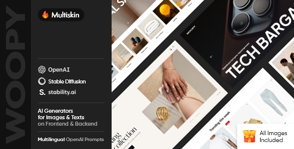 Woopy - Multiskin E-Store & E-Shop WooCommerce WordPress Theme