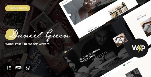 Writer - Journalist & Author Blog Book WordPress Theme
