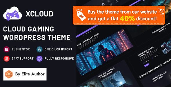 Xcloud - Cloud Gaming WordPress Theme