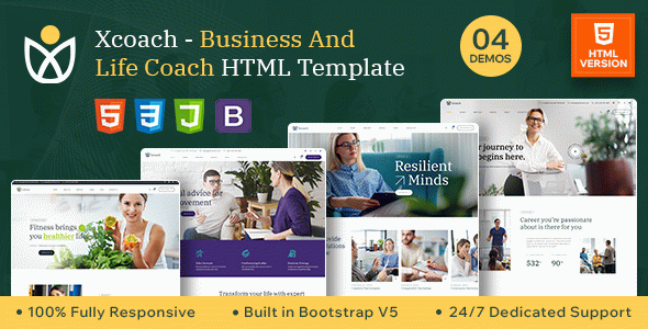 Xcoach - Life And Business Coach HTML Template