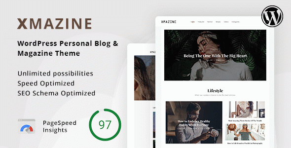 Xmazine - WordPress Personal Blog & Magazine Theme