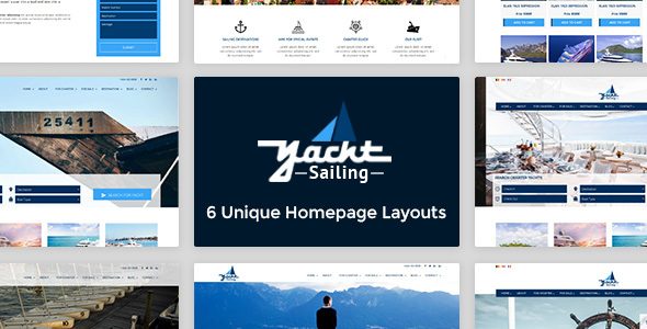 Yacht Sailing - Marine Charter Booking - Selling template