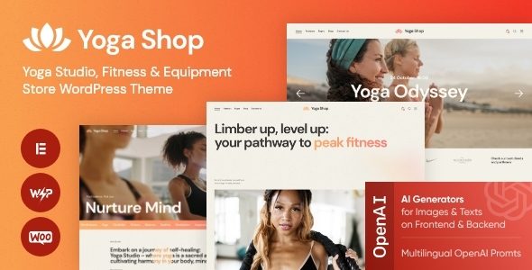 Yoga Shop - Yoga Studio WordPress Theme + Store