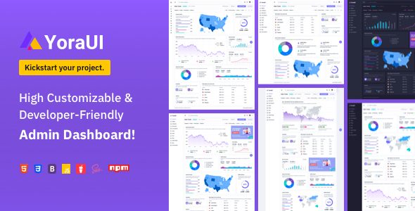 YoraUI Bootstrap Admin Template