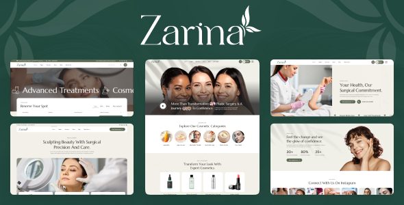 Zarina - Plastic Surgery WordPress Theme