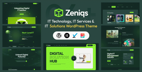 Zeniqs IT – IT Solutions & Technology Services WordPress Theme