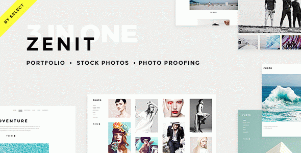 Zenit - Clean Photography WordPress Theme