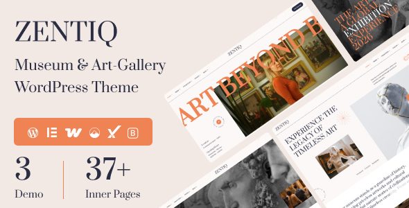Zentiq – Museum & Art-Gallery WordPress Theme