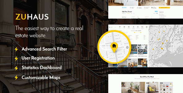 Zuhaus - Real Estate WordPress Theme