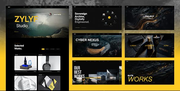 Zylyf - Creative Brutalist Agency & Portfolio WordPress Theme