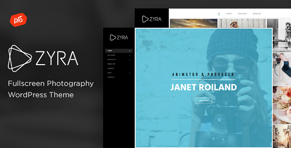 Zyra - Fullscreen Photography WordPress Theme